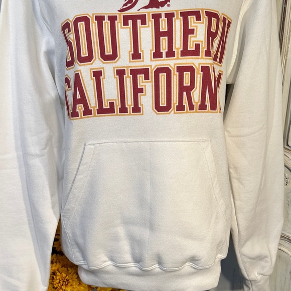 Champion Authentic Sports Apparel White University of Southern California Hoodie - Picture 3 of 8